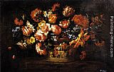 Basket of Flowers by Bartolome Perez